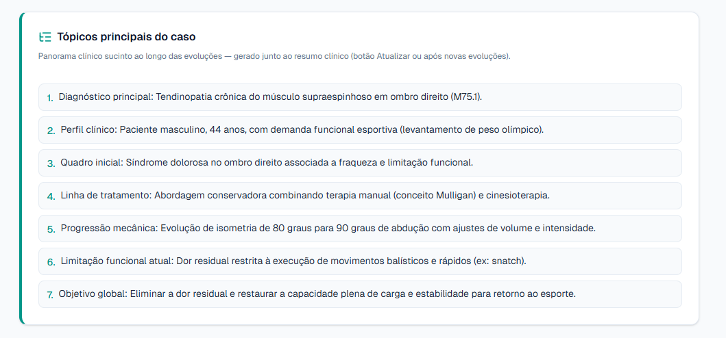 Orientações ao paciente na AI.Evolui